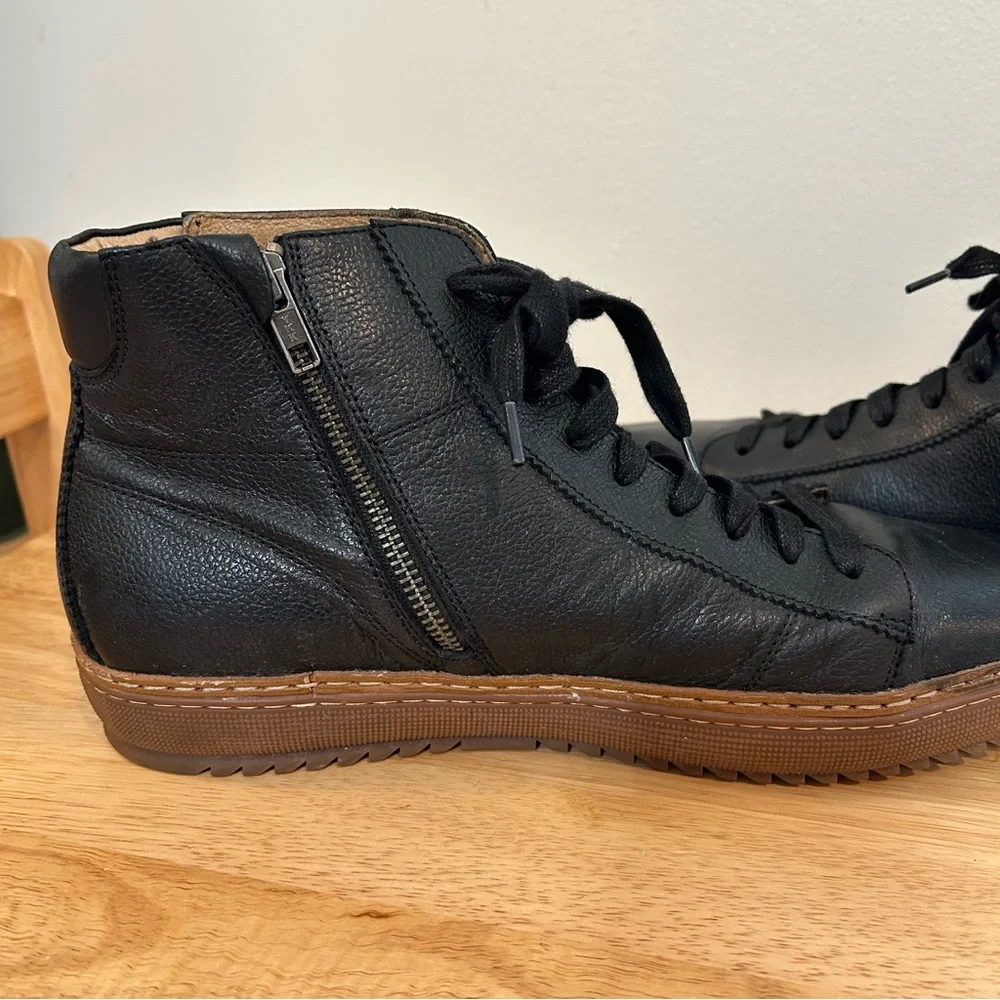 Florsheim Limited Crew Black Leather High Top Sneakers‎ Men’s 11M